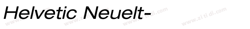 Helvetic Neuelt字体转换